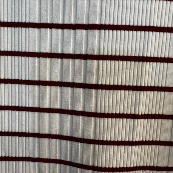 NWT banana republic Striped ribbed midi dress. Sz: L - Picture 3 of 7